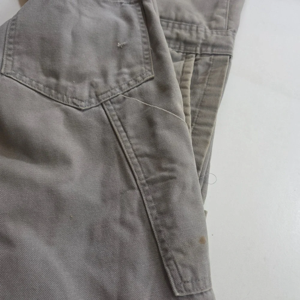 Walls Blizzard Pruf Coveralls Mens Grey Harley CAT Chevy Patches Workwear 6519